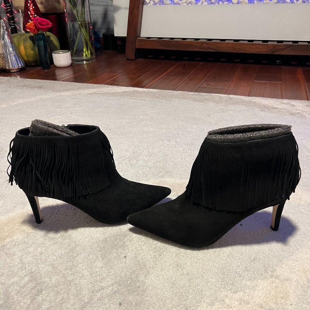 Sam Edelman Kandice Fringe Bootie 8.5